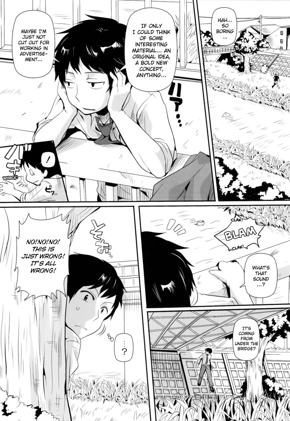 Hentai Manga Comic-Ahegao Sex-Sketching Encounter-Read-2